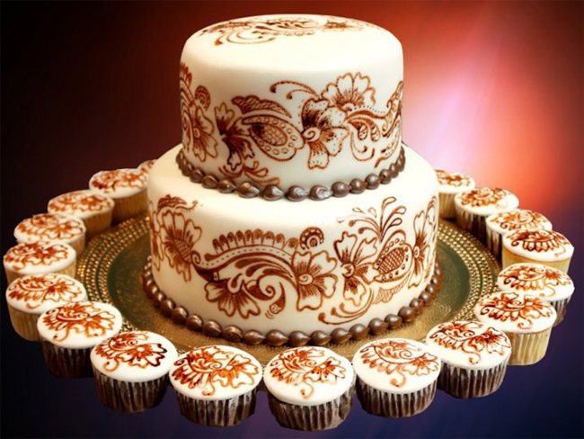 latest-henna-style-wedding-cakes-ideas